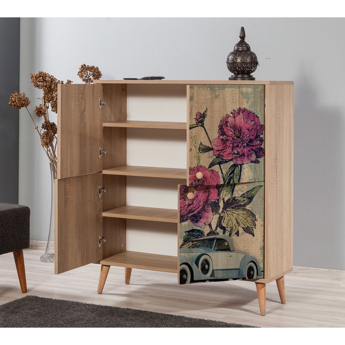 Hanah Home Multilux-733 Armario Multiusos Roble Sonoma